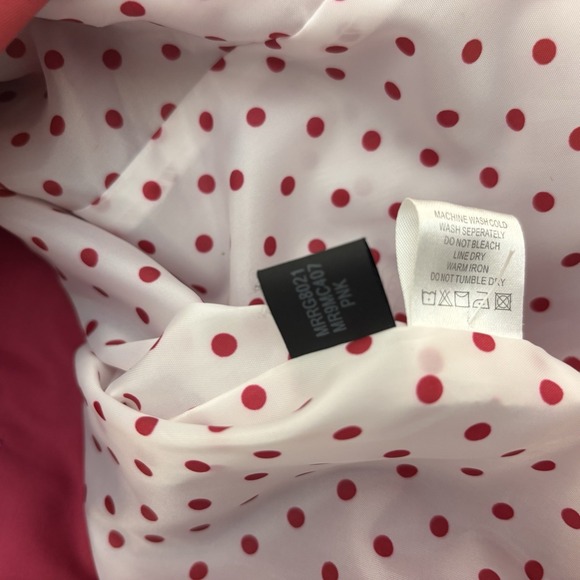 Marvin Richards New York pink double‎ breasted trench coat.  Size S - Picture 7 of 8